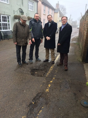 Matthew Bensilum and the Lib Dem team